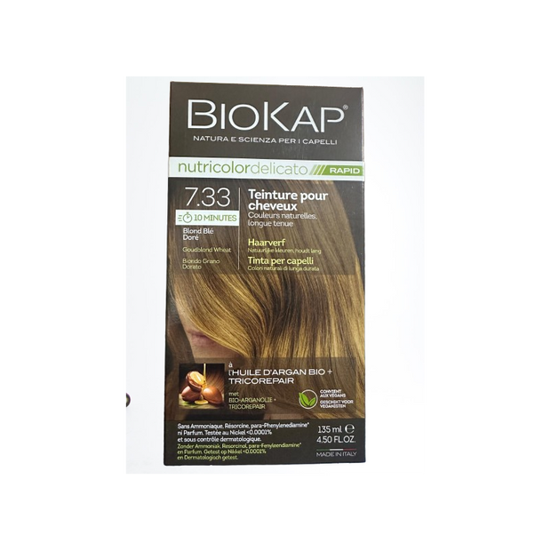 Biokap Nutricolor Delicato Rapid 10 Minutes N7.33 Blond Ble 135ml