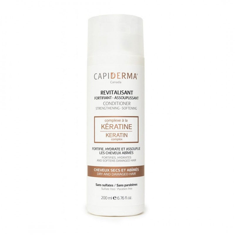 CAPIDERMA Après Shampooing revitalisant assouplissant à la kératine | 200 ml
