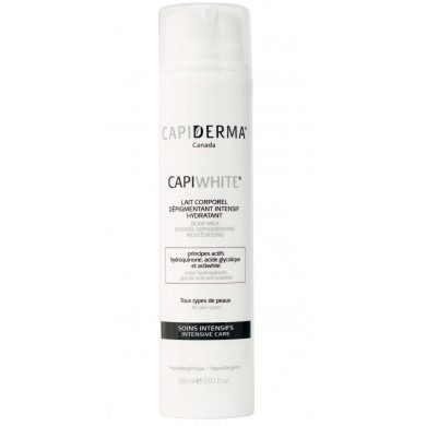 CAPIDERMA CAPIWHITE LAIT CORPOREL DPIGMENTANT INTENSIF HYDRATANT 150 ML SOINS INTENSIFS Parapharmacie prix Maroc
