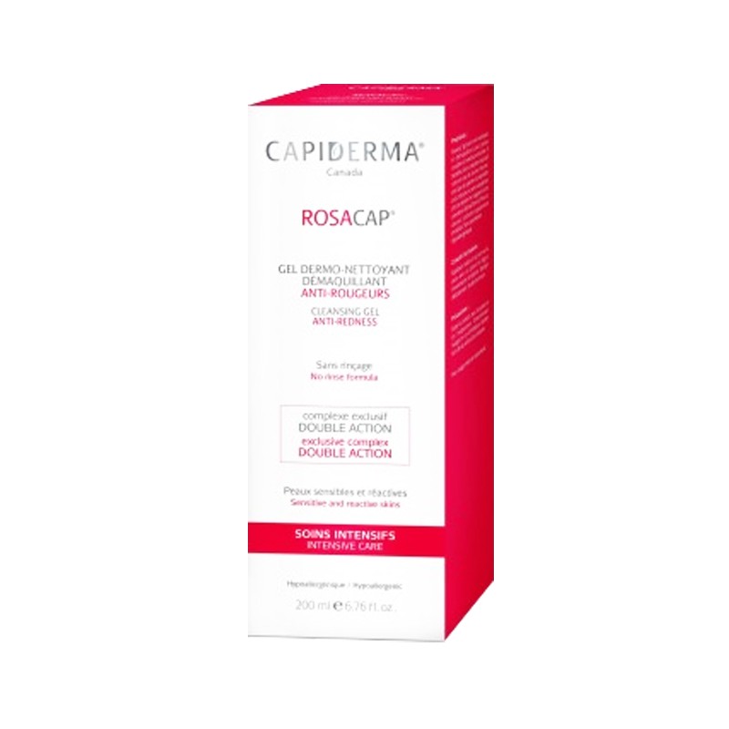CAPIDERMA ROSACAP gel anti-rougeurs dermo-nettoyant | 200 ml
