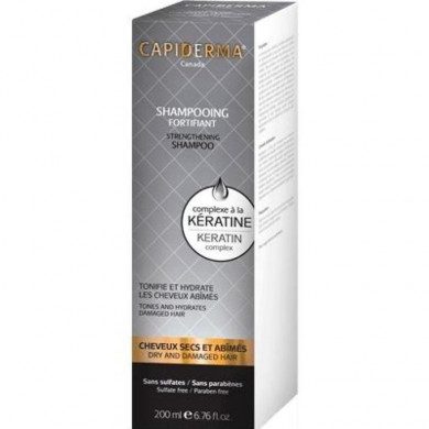 CAPIDERMA SHAMPOOING A LA KERATINE FORTIFIANT CLARIFIANT 200 ML Parapharmacie prix Maroc