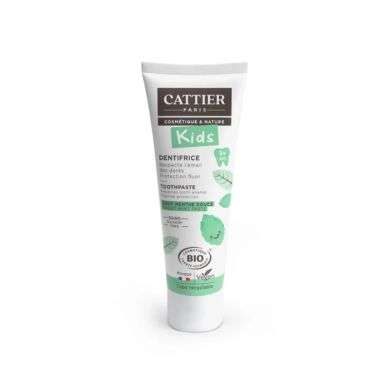 CATTIER DENTIFRICE ENFANTS SANS FLUOR 7 ANS+ 50 ML GOUT MENTHE DOUCE prix Maroc