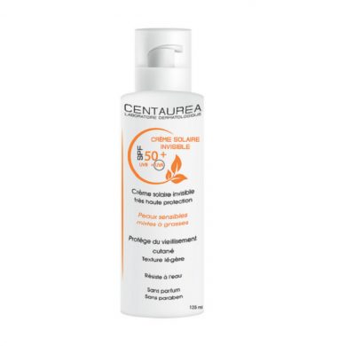 CENTAUREA CREME SOLAIRE INVISIBLE SPF 50+ 125 ML prix Maroc