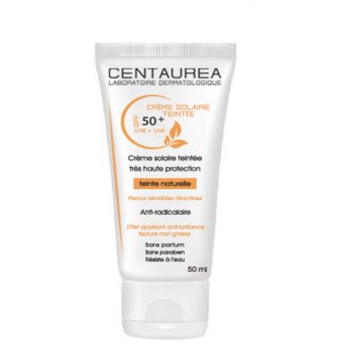 CENTAUREA CREME SOLAIRE TEINTE NATURELLE SPF 50+ prix Maroc