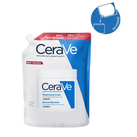 CERAVE BAUME HYDRATANT ECO-RECHARGE VISAGE ET CORPS PEAUX SÈCHES A TRES SECHES 454G prix Maroc