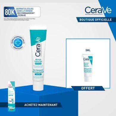 CERAVE SOIN CONCENTRE ANTI IMPERFECTIONS 40 ML+FORMAT VOYAGE OFFERT Parapharmacie prix Maroc