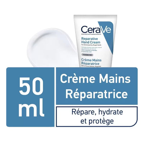 CeraVe Crème Réparatrice Mains Sèches et Abîmées | 50ml prix Maroc
