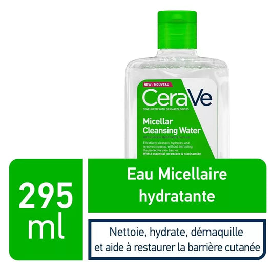 CeraVe Eau Micellaire Démaquillante Hydratante Peau Normale à Sèche