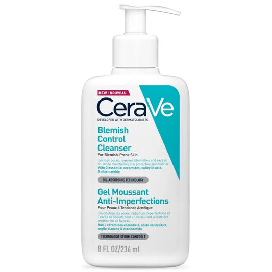 CeraVe Gel Moussant anti-Imperfections Peau Grasse à Tendance