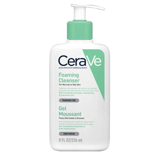 CeraVe Gel Moussant Nettoyant Peau Normale à Grasse 236ml