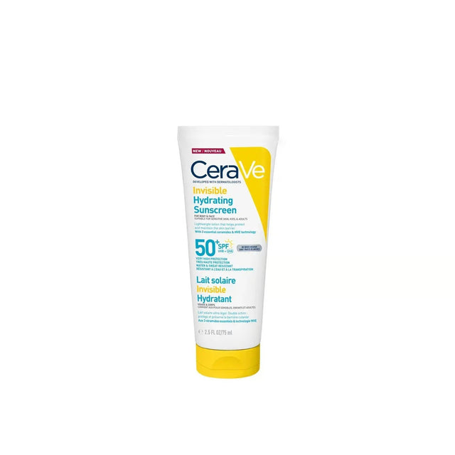 CeraVe Lait Solaire Invisible Hydratant SPF50+ 75 ml prix Maroc