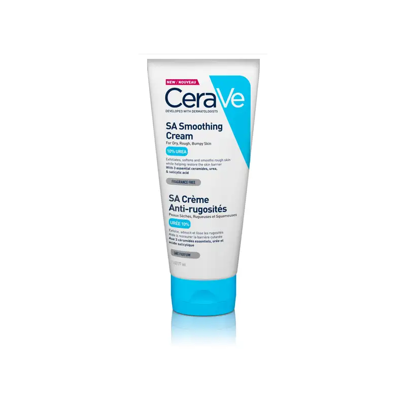CeraVe SA Crème Anti-Rugosités Peau Sèche et Squameuse | 177ml prix Maroc