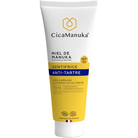 CICAMANUKA MIEL DE MANUKA DENTIFRICE ANTI-TARTRE IAA15+ 75ML prix Maroc