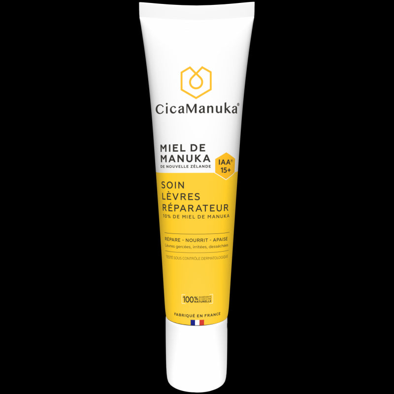 CICAMANUKA SOIN LEVRES REPARATEUR 10% DE MIEL DE MANUKA IAA 15+ 15ML