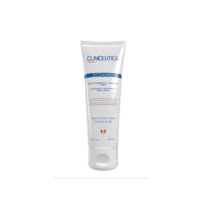 Cliniceutica Eczamid Crème Nourrissante, Hydratante Corps 200ml