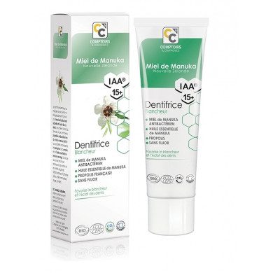 COMPTOIRS ET COMPAGNIES DENTIFRICE BLANCHEUR AU MIEL DE MANUKA IAA15+ 75ml prix Maroc