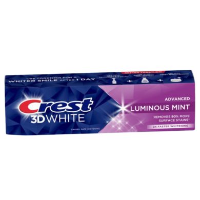 CREST 3D WHITE ADVANCED DENTIFRICE LUMINOUS MINT 104 G prix Maroc