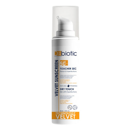 D-BIOTIC VELVET SUNCREEN Toucher Sec spf 50+ | 50 ml prix Maroc