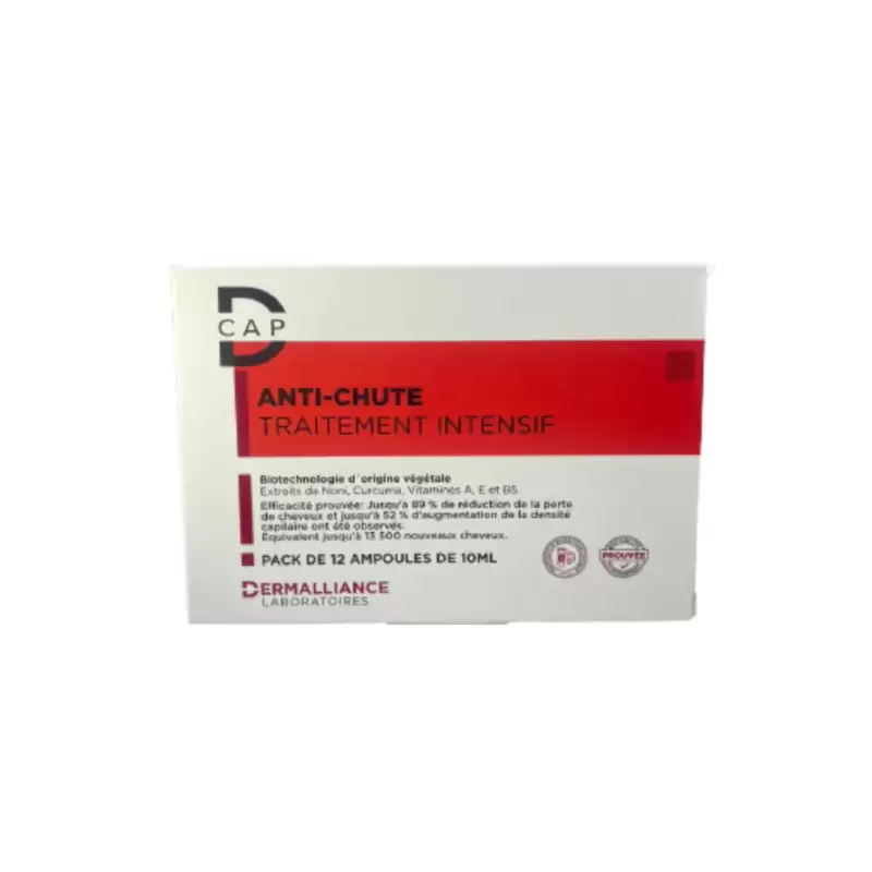 D-Cap Ampoules Traitement Intensif anti-Chute 12*10ml