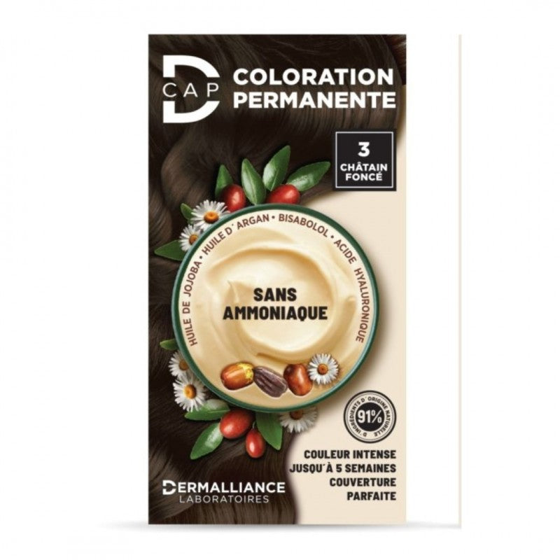 D-CAP COLORATION PERMANENTE N3 CHATAIN FONCE prix Maroc