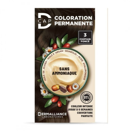 D-CAP COLORATION PERMANENTE N3 CHATAIN FONCE prix Maroc