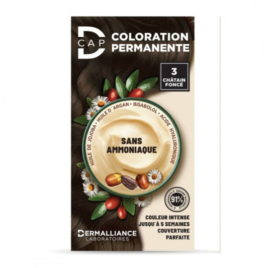 D-Cap Coloration Permanente N3 Chatain Fonce