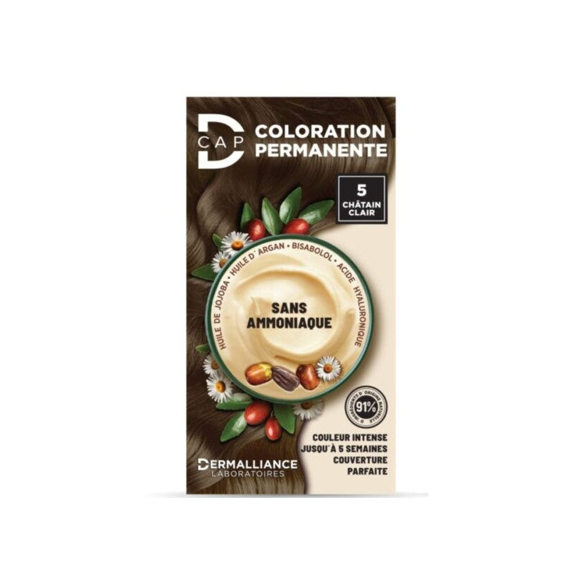 D-CAP COLORATION PERMANENTE N5 CHATIN CLAIR prix Maroc