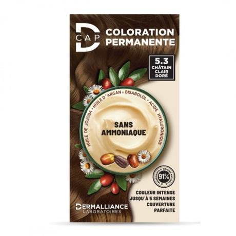 D-CAP COLORATION PERMANENTE N5.3 CHATAIN CLAIR DORE prix Maroc
