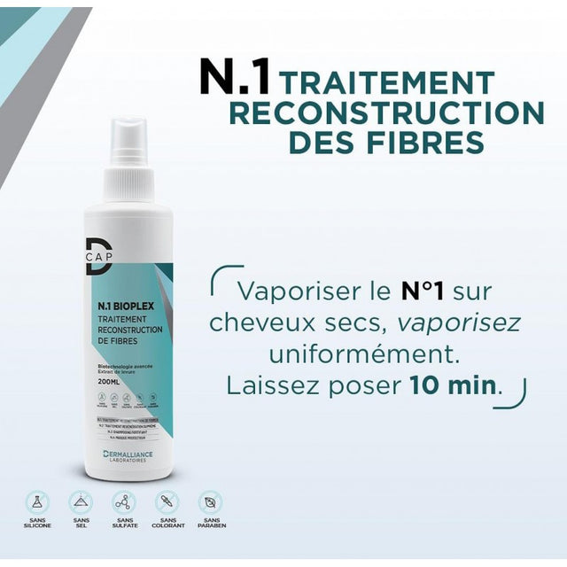 D-CAP N1 BIOPLEX TRAITEMENT RECONSTRUCTION DE FIBRE 200ML prix Maroc