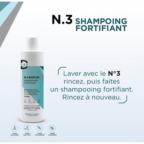 D-CAP N3 BIOPLEX SHAMPOOING FORTIFIANT 300ML prix Maroc