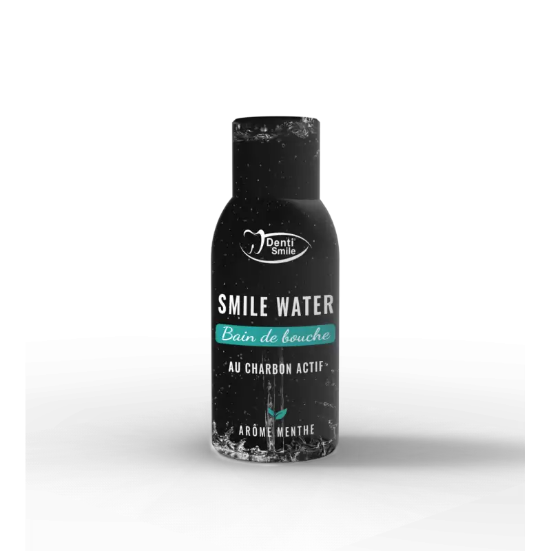 DENTI SMILE Bain De Bouche au charbon actif MENTHE 300 ml prix Maroc