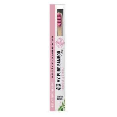 DENTI SMILE BROSSE A DENT BAMBOU MEDIUM ROSE prix Maroc