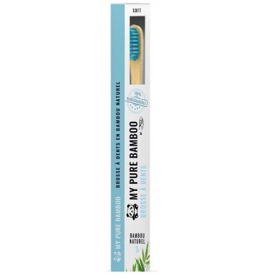 DENTI SMILE BROSSE A DENTS BAMBOU MEDIUM BLEU prix Maroc