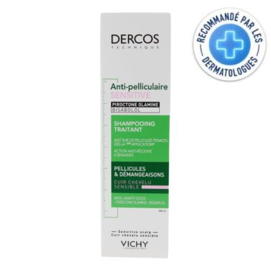 VICHY DERCOS SHAMPOING ANTI PELLICULAIRE SENSITIVE 200 ML Parapharmacie prix Maroc