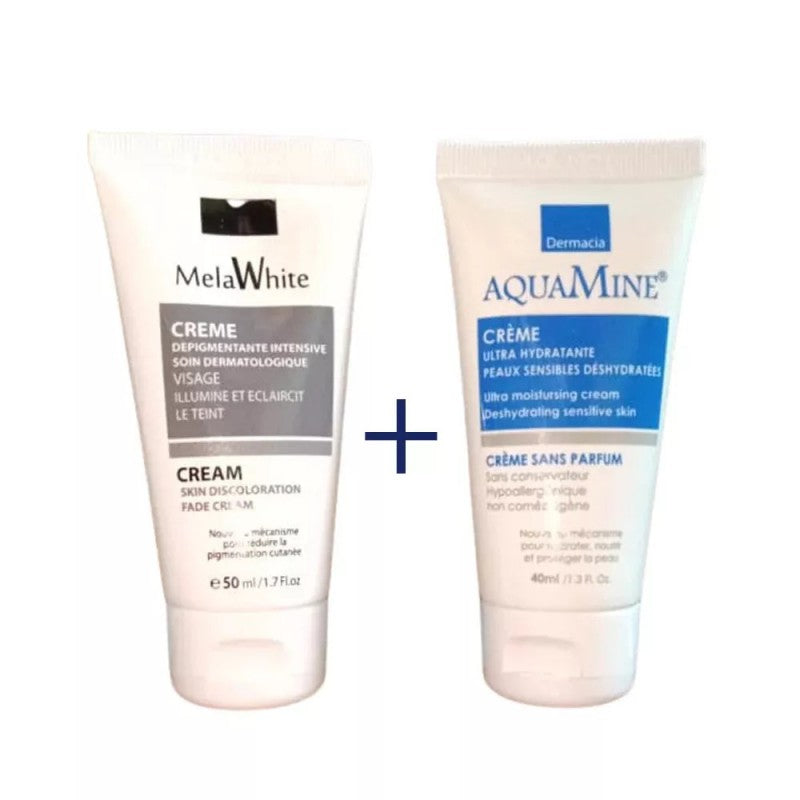 DERMACIA PACK MELAWHITE CREME 50ML + AQUAMINE CREME 40ML