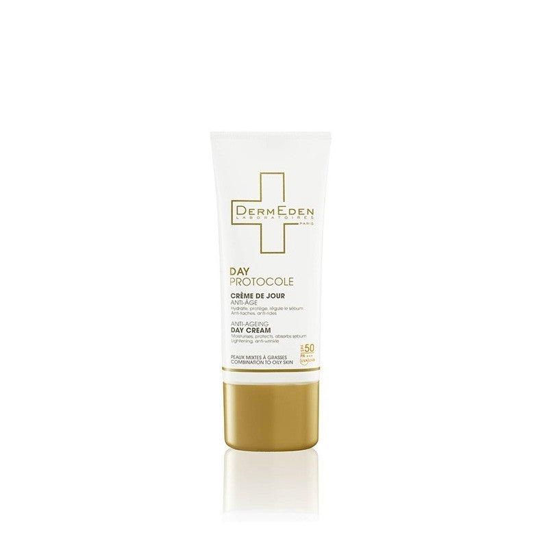 Dermeden Day Protocole Crème de Jour anti-Age Peaux Mixtes à Grasses