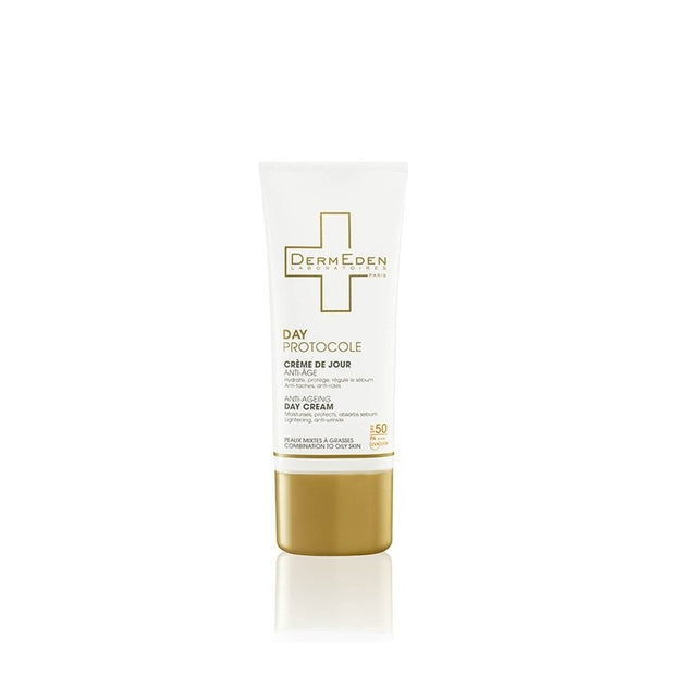 Dermeden Day Protocole Crème de Jour anti-Age Peaux Mixtes à Grasses