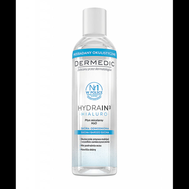 DERMEDIC HYDRAIN 3 HIALURO EAU MICELLAIRE H2O 200ML prix Maroc