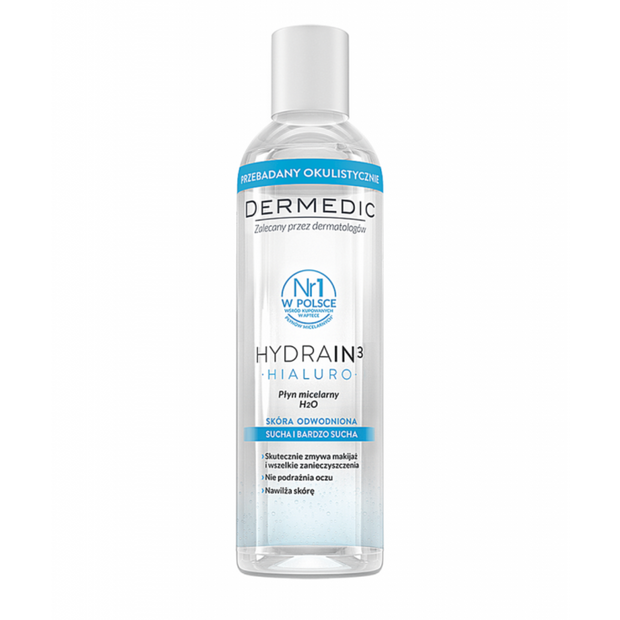 Dermedic Hydrain 3 Hialuro Eau Micellaire H2o 200ml