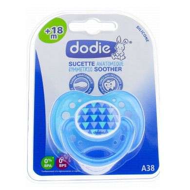 DODIE SUCETTE A L'UNITE +18 MOIS ANATOMIQUE GARCON SILICONE REF A38 Parapharmacie prix Maroc