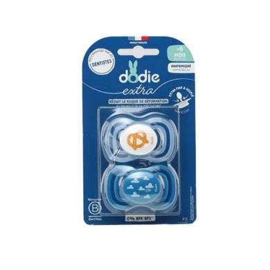 DODIE SUCETTE ANATOMIQUE EXTRA 6 MOIS PLUS F3 Parapharmacie prix Maroc