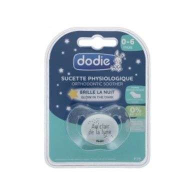 DODIE SUCETTE PHYSIOLOGIQUE NUIT 0-6 MOIS BRILLE DANS LE NOIR prix Maroc