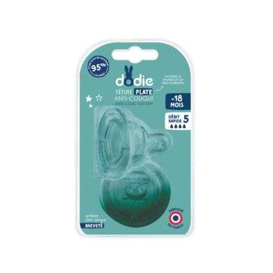 DODIE TETINE PLATE ANTI COLIQUE 18 MOIS DEBIT 5 Parapharmacie prix Maroc