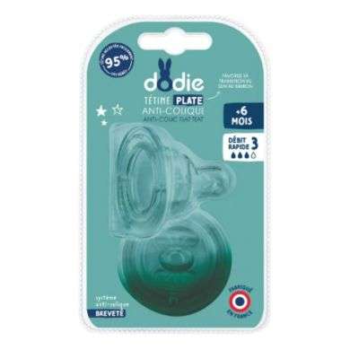 DODIE TETINE PLATE SENSATION+ ANTI COLIQUE D3 +6M X2 Parapharmacie prix Maroc