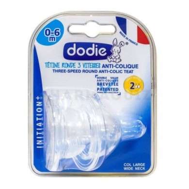 DODIE TETINE RONDE 3 VITESSES ANTI COLIQUE D2 0-6M X2 Parapharmacie prix Maroc