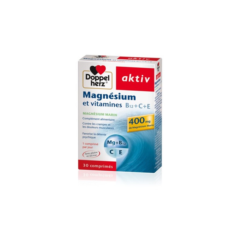 DOPPEL HERZ AKTIV magnésium & vitamines | 30 comprimés