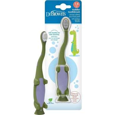 DR BROWNS BROSSE A DENTS BEBE 1-4 ANS DINOSAURE VERT prix Maroc