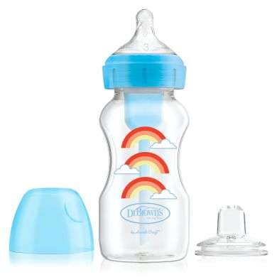 DR BROWN'S BIBERON OPTIONS+ ANTI COLIC COL LARGE SIPPY 270ML TETINE A BEC 6 MOIS+ prix Maroc