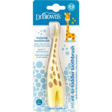 DR BROWNS BROSSE A DENTS BEBE 0-3 ANS OREILLE GIRAFE Parapharmacie prix Maroc