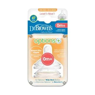 DR BROWNS OPTIONS+ TETINE COLE LARGE NIVEAU 1 PACK DE 2 0 MOIS + Parapharmacie prix Maroc